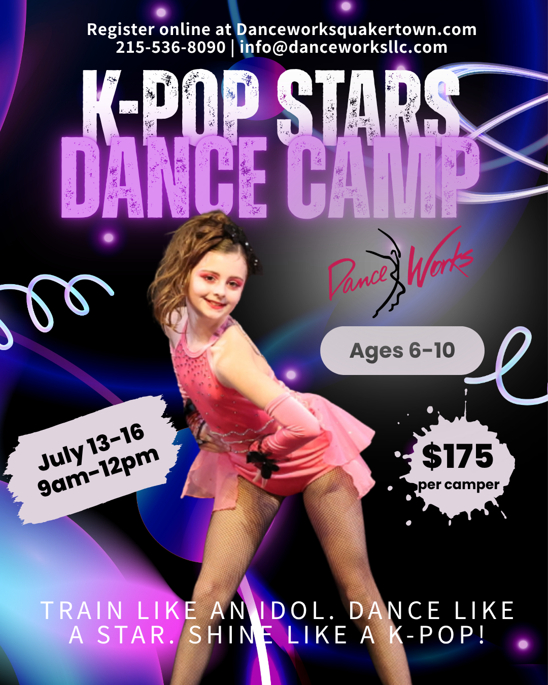 K-Pop Stars Dance Camp flyer